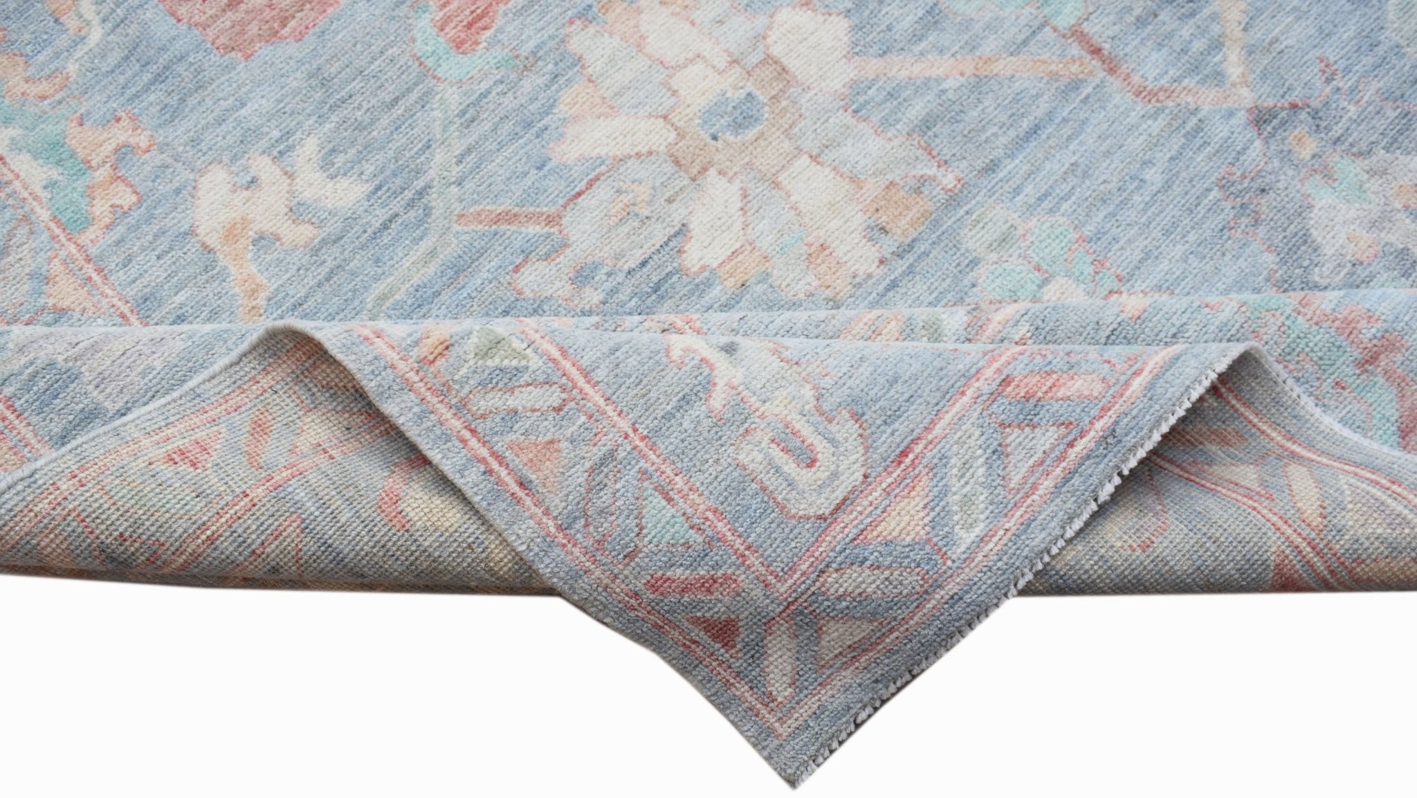 Handwoven Transitional Oushak Rug | 302 x 245 cm | 9'11" x 8'1" - Najaf Rugs & Textile