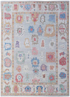 Handwoven Transitional Oushak Rug | 359 x 276 cm | 11'10" x 9'1" - Najaf Rugs & Textile