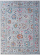 Handwoven Transitional Oushak Rug | 374 x 265 cm | 12'3" x 8'9" - Najaf Rugs & Textile