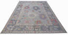 Handwoven Transitional Oushak Rug | 410 x 298 cm | 13'6" x 9'10" - Najaf Rugs & Textile