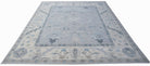 Handwoven Transitional Oushak Rug | 450 x 350 cm | 14'10" x 11'6" - Najaf Rugs & Textile