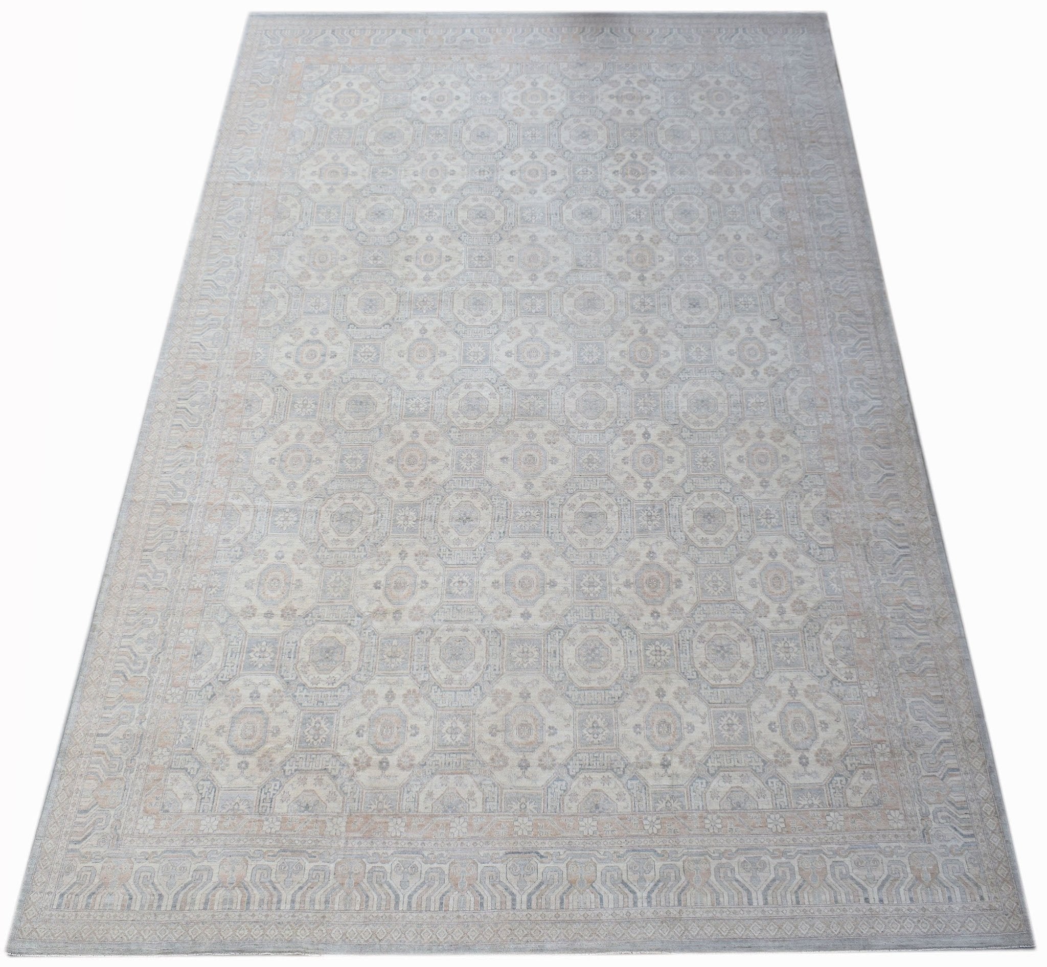 Handwoven Transitional Oushak Rug | 600 x 420 cm | 19'8" x 13'9" - Najaf Rugs & Textile