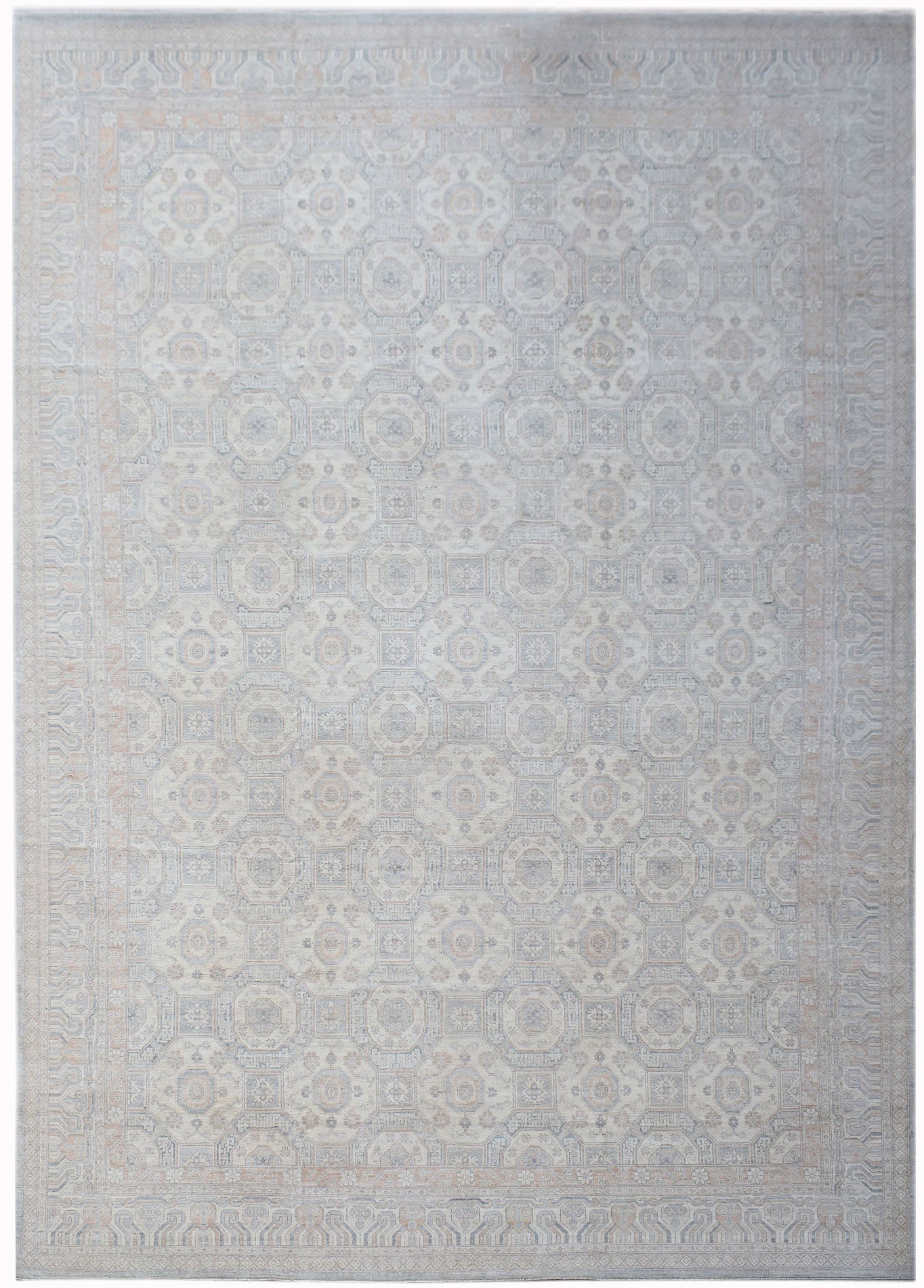 Handwoven Transitional Oushak Rug | 600 x 420 cm | 19'8" x 13'9" - Najaf Rugs & Textile