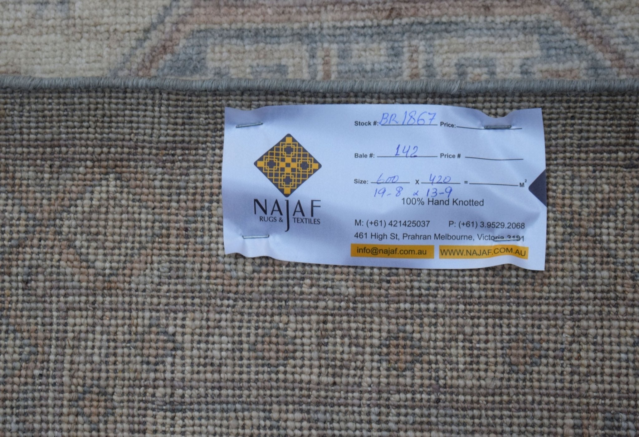 Handwoven Transitional Oushak Rug | 600 x 420 cm | 19'8" x 13'9" - Najaf Rugs & Textile