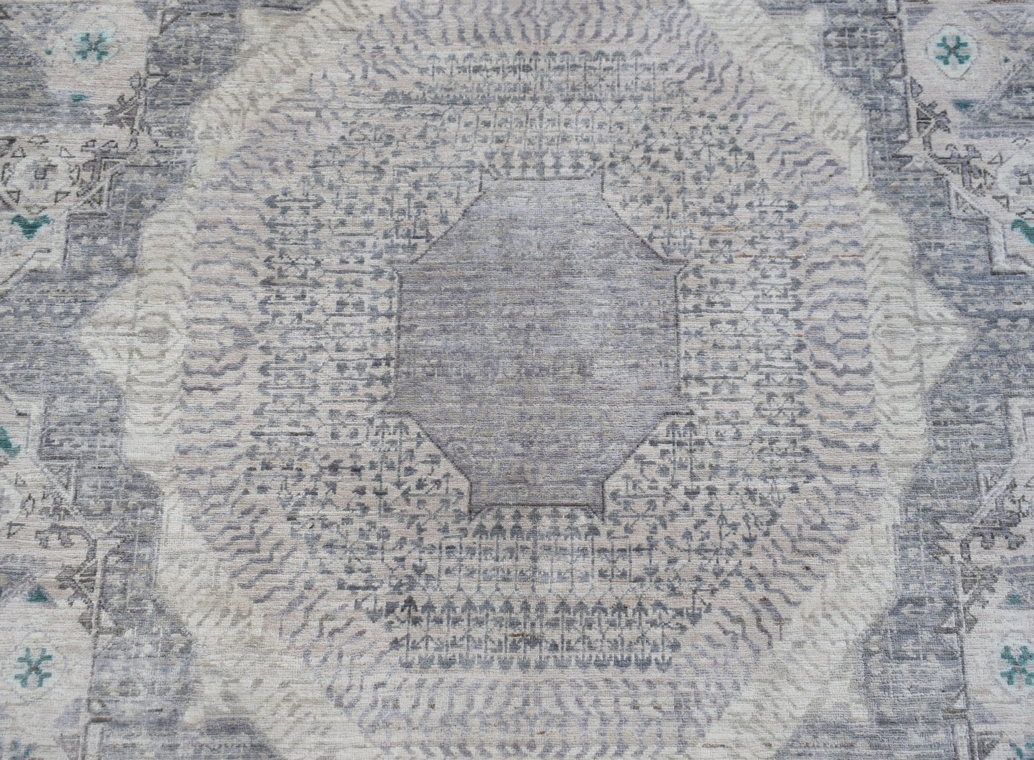 High Quality Handmade Transitional Mamluk Rug | 371 x 266 cm | 12'2" x 8'9" - Najaf Rugs & Textile