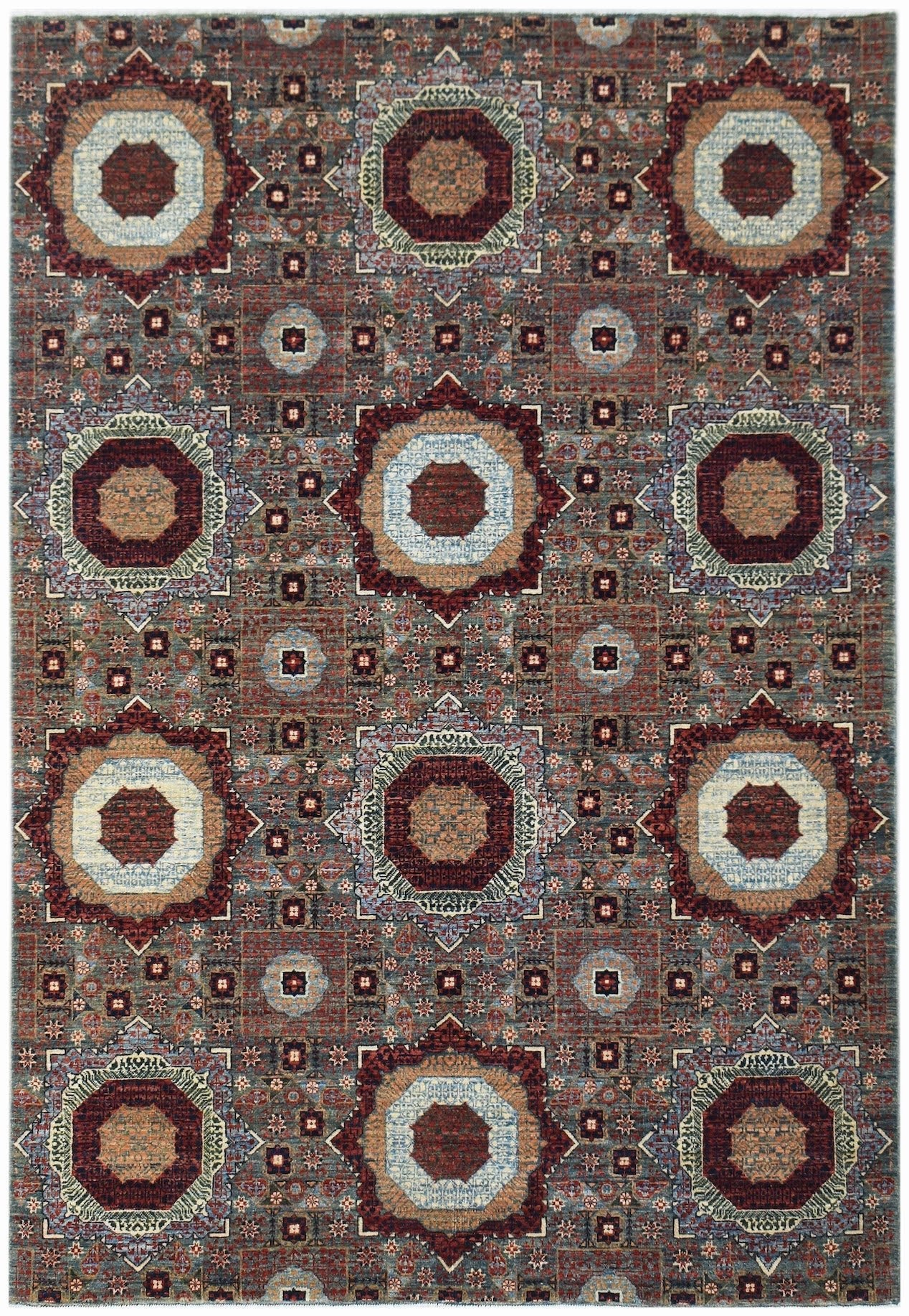 High Quality Handwoven Chobi Mamluk Rug | 237 x 168 cm | 7'10" x 5'6" - Najaf Rugs & Textile