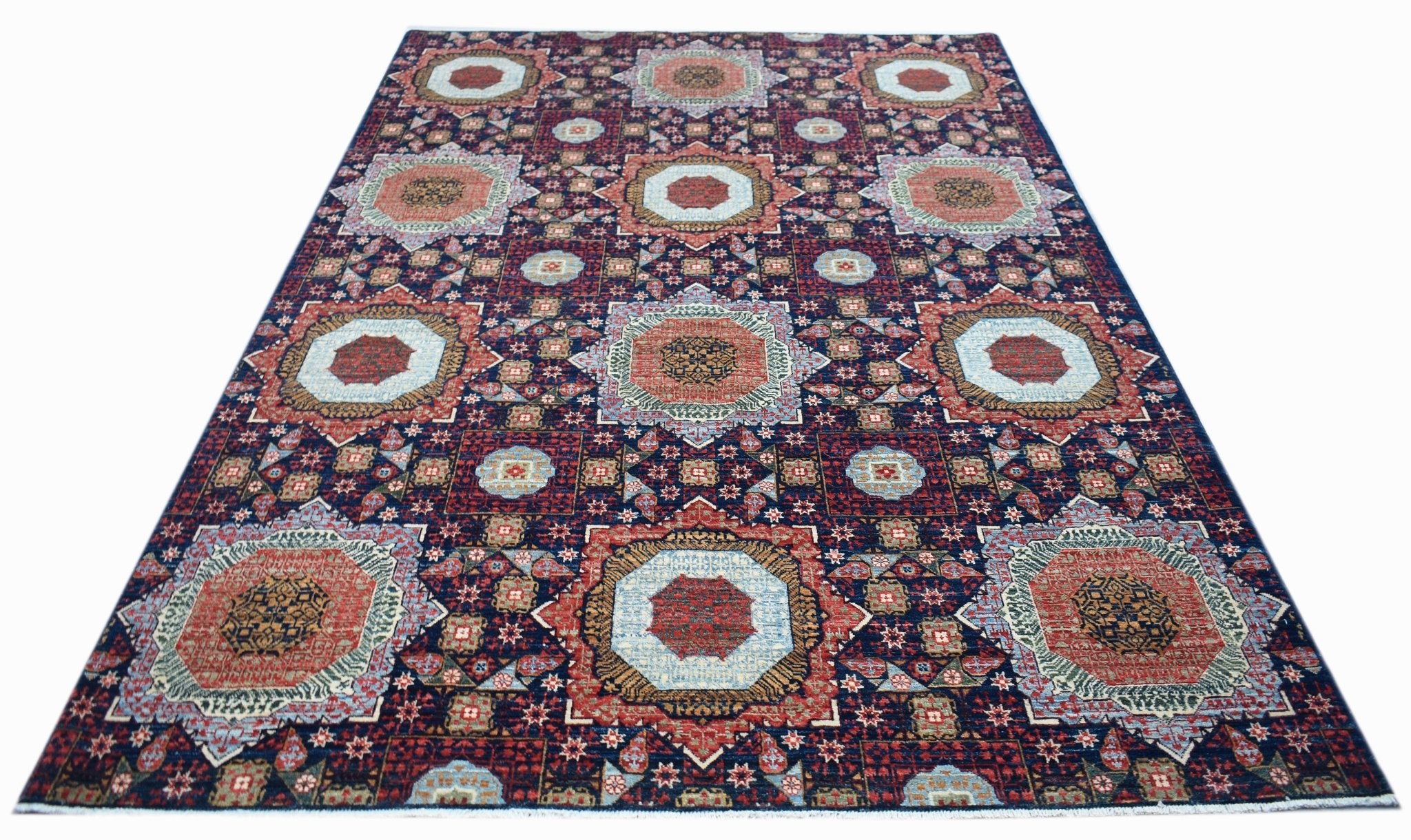 High Quality Handwoven Chobi Mamluk Rug | 238 x 171 cm | 7'10" x 5'7" - Najaf Rugs & Textile