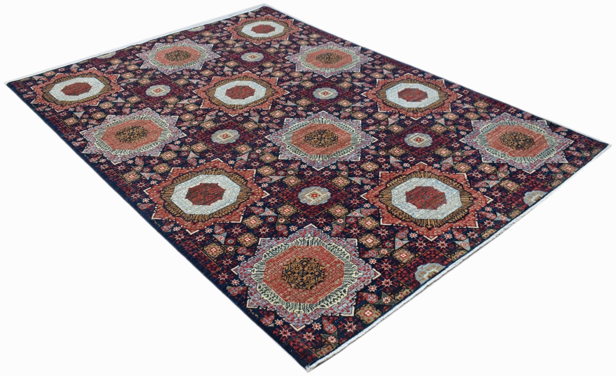 High Quality Handwoven Chobi Mamluk Rug | 238 x 171 cm | 7'10" x 5'7" - Najaf Rugs & Textile