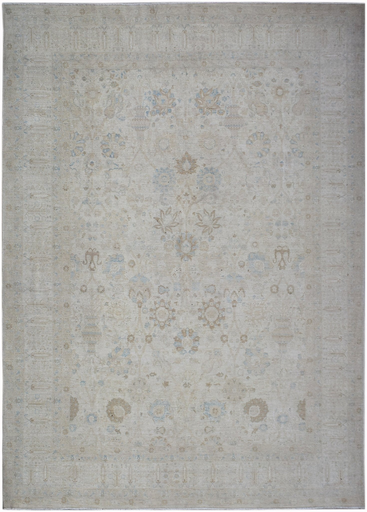 High Quality Handwoven Traditional Afghan Chobi Rug | 371 x 272 cm | 12'3" x 9' - Najaf Rugs & Textile