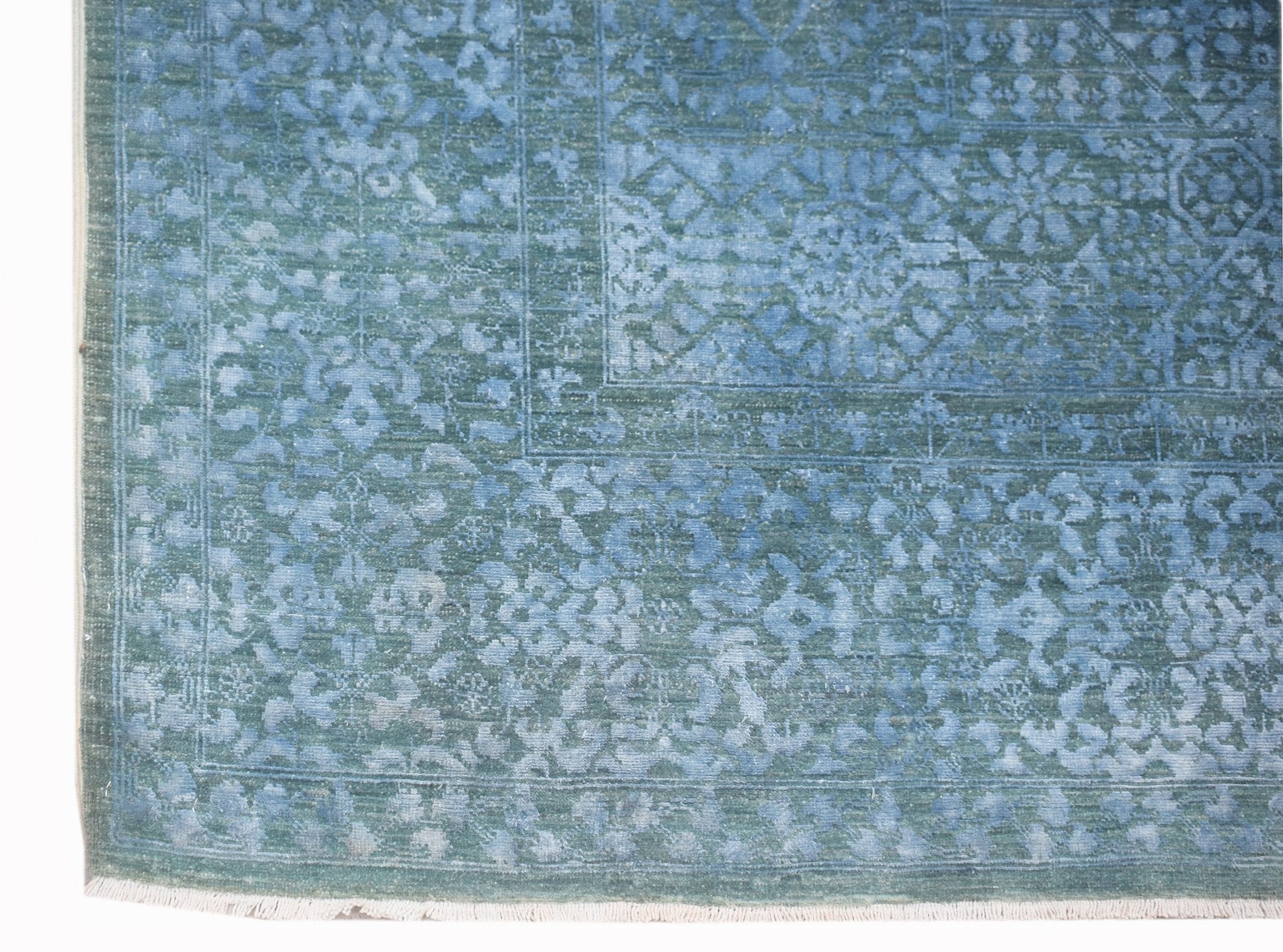 High Quality Handwoven Transitional Mamluk Chobi Rug | 245 x 269 cm | 8'1" x 5'7" - Najaf Rugs & Textile